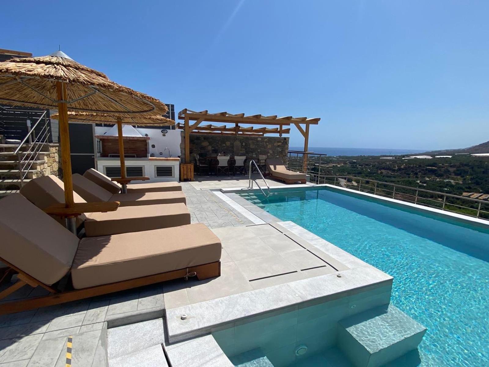 Mediterranean View Villa Makríjalosz Kültér fotó