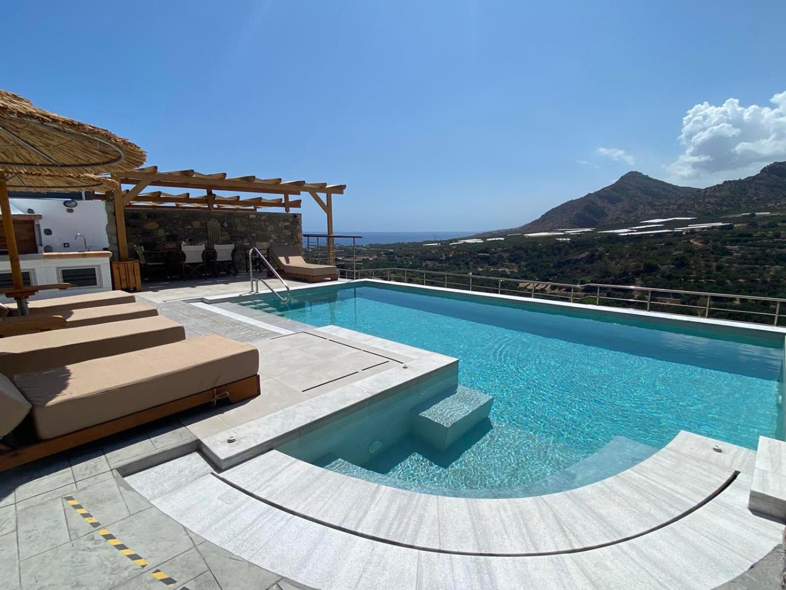 Mediterranean View Villa Makríjalosz Kültér fotó