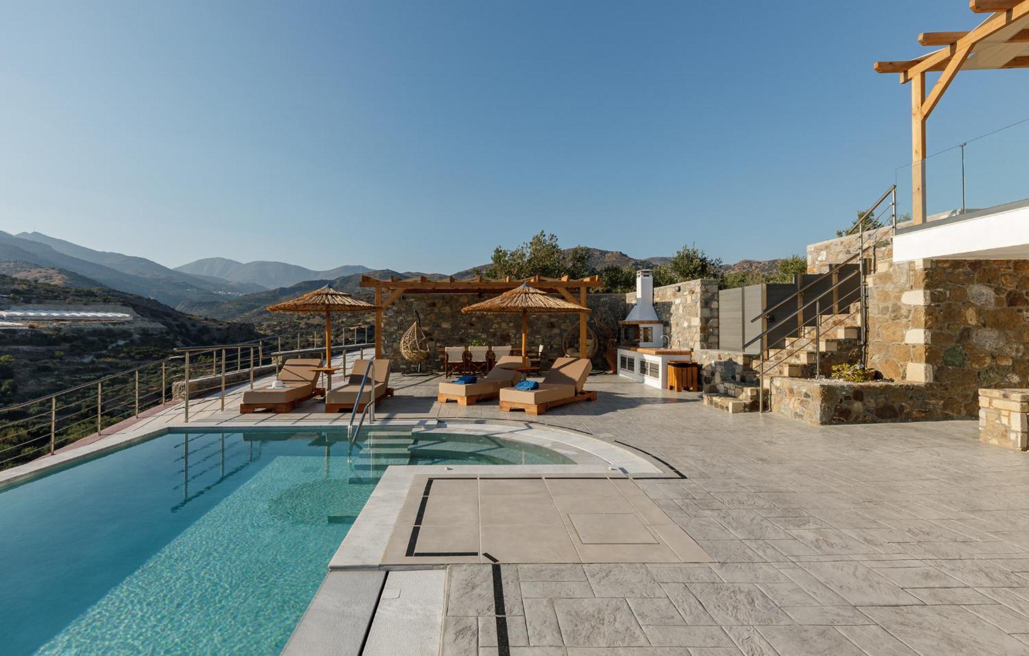 Mediterranean View Villa Makríjalosz Kültér fotó