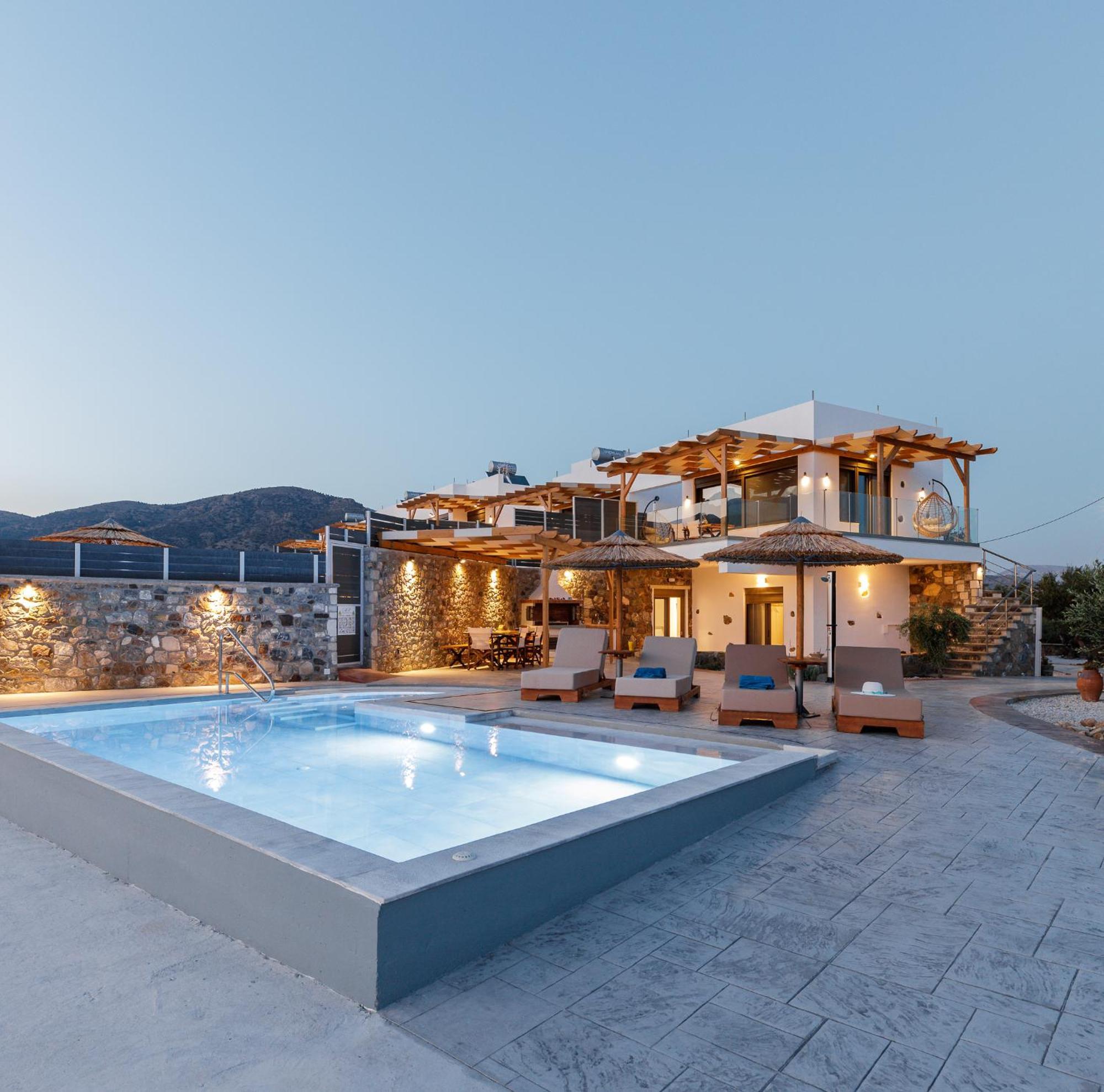 Mediterranean View Villa Makríjalosz Kültér fotó