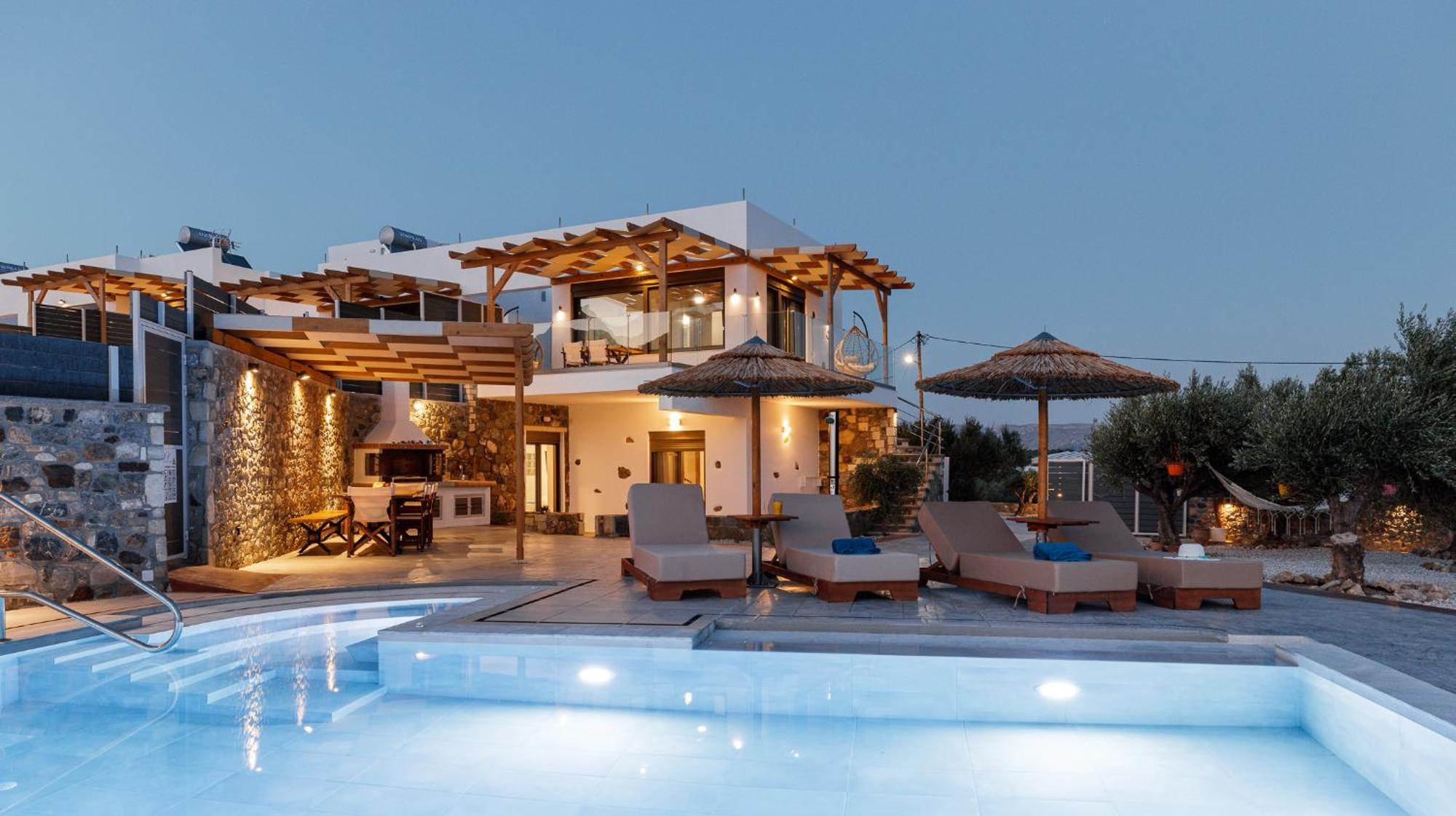 Mediterranean View Villa Makríjalosz Kültér fotó